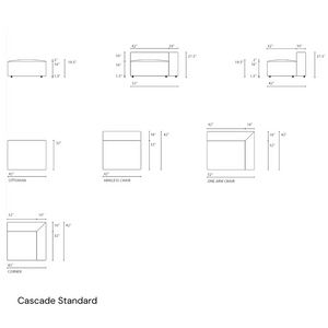 Cascade Sofa – 3 Seater