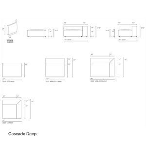 Cascade Sofa – 3 Seater