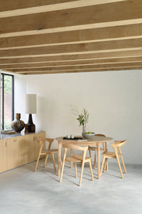 Bok round extendable dining table