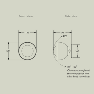 Terra 0 Short Articulating Surface Sconce