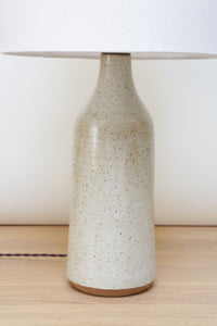 Bottle Lamp - Speckled Ivory