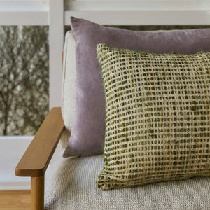 Valerie Woven Cushion – Kale/Multi